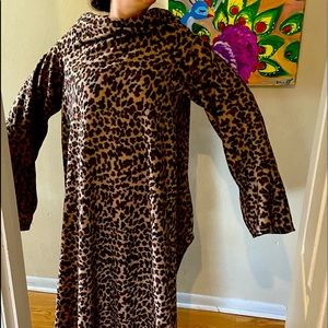 Leopard print fleece Snuggie